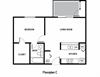 One Bed One Bath Floor Plan One Bed One Bath Floor Plan with 552 square feet, at Charbonneau, Seattle, 98101